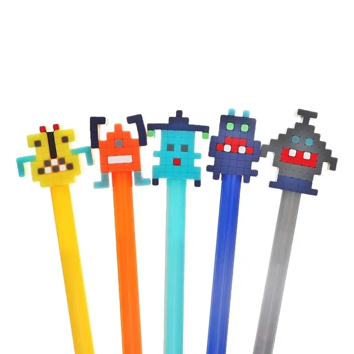 Ручка - прикол гелевая Calligrata «Пиксели», МИКС Ручка - прикол гелевая Calligrata «Пиксели», МИКС