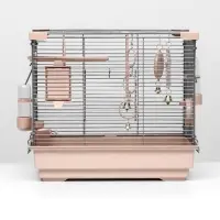 Клетка для птиц &laquo;Пижон&raquo; №100, разборная, 42&times;30&times;37 см, укомплектованная, бежевая