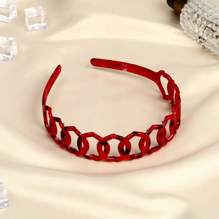 Ободок для волос «Янтарный свет», круги, 2.5 см, МИКС Ободок для волос «Янтарный свет», круги, 2.5 см, МИКС