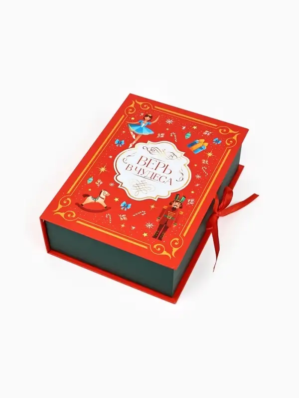 Коробка подарочная - книга &laquo;Волшебный Новый год&raquo;, 27&times;19.5&times;8 см