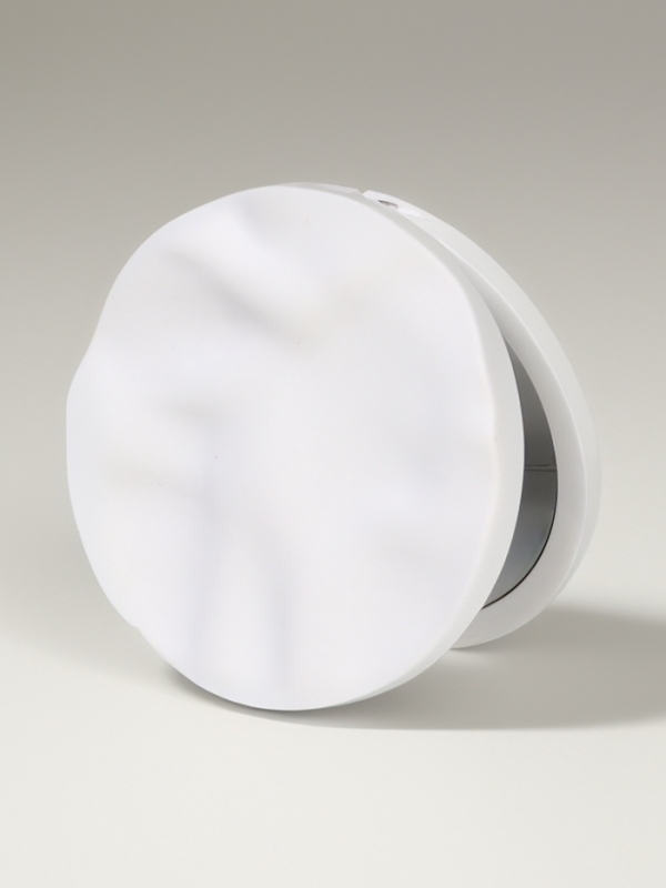 Зеркало складное «Волны», d = 7,5 см, цвет матовый белый Зеркало складное «Волны», d = 7,5 см, цвет матовый белый