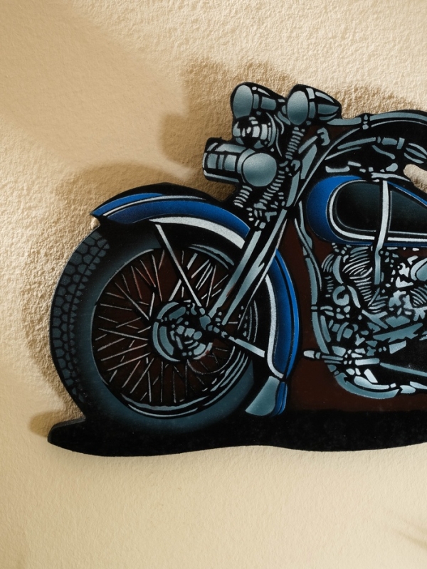 Панно  Панно "Чоппер" дерево 30х16 см, синий