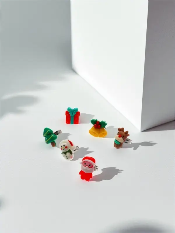 Кольца детские набор 5 шт  Кольца детские набор 5 шт "Выбражулька" в форме елки, форма МИКС, цвет МИКС, б-р