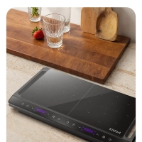 Индукционная плита настольная 2 конфорки КТ-186 - 3000 Вт