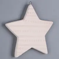 Ёлочная игрушка под раскраску &laquo;Звезда&raquo;, с подвесом