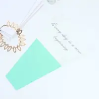 Пакет для цветов «Every day is a new beginning», мятный, 30 х 10 х 45 см Пакет для цветов «Every day is a new beginning», мятный, 30 х 10 х 45 см