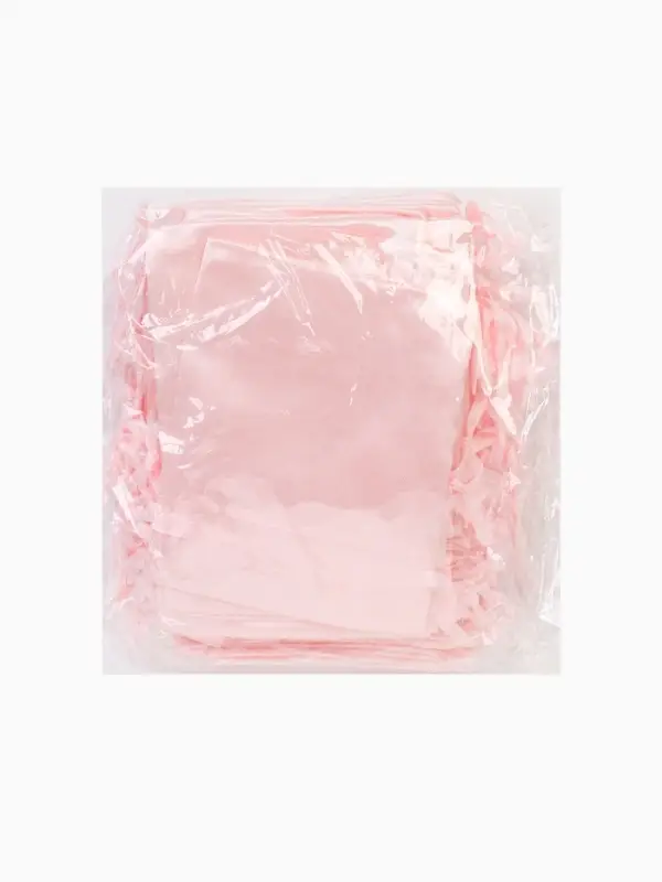 Набор подарочных атласных мешочков 50 шт., 8*10см, цвет светло-розовый (9911259) Набор подарочных атласных мешочков 50 шт., 8*10см, цвет светло-розовый (9911259)