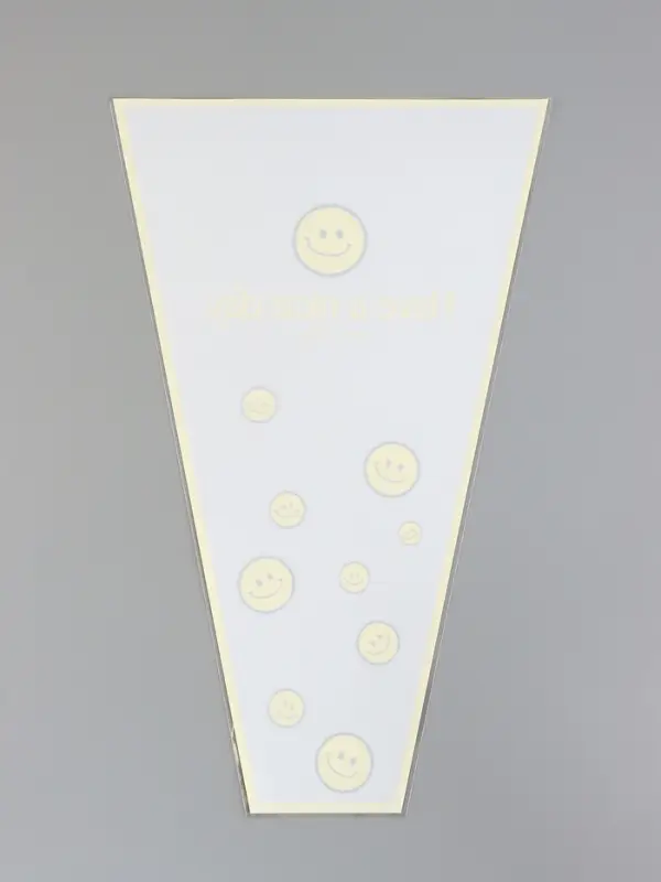 Пакет цветочный Конус, белый, 28×9×44 см±1 см Пакет цветочный Конус, белый, 28×9×44 см±1 см