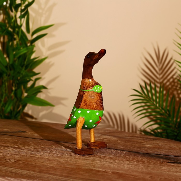 Сувенир Сувенир "Утка в купальнике" дерево 25 см