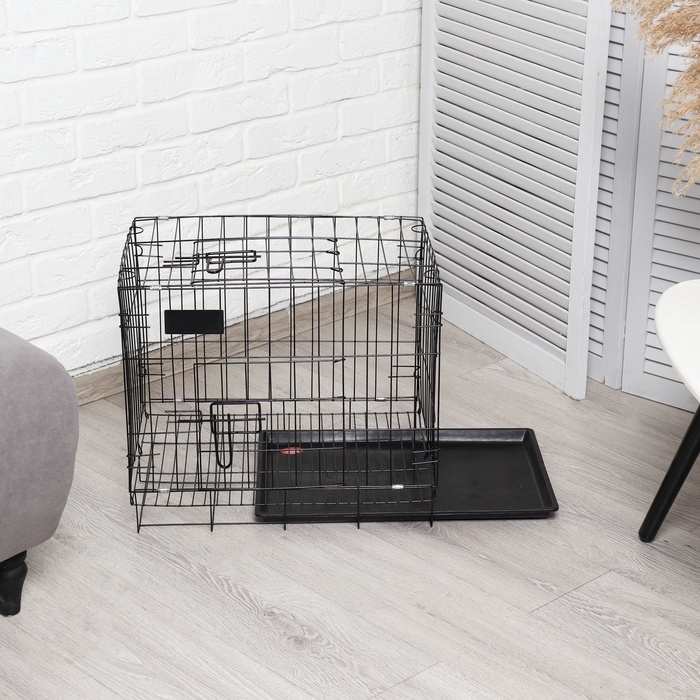 Клетка для собак 51 х 35 х 41 см, черная