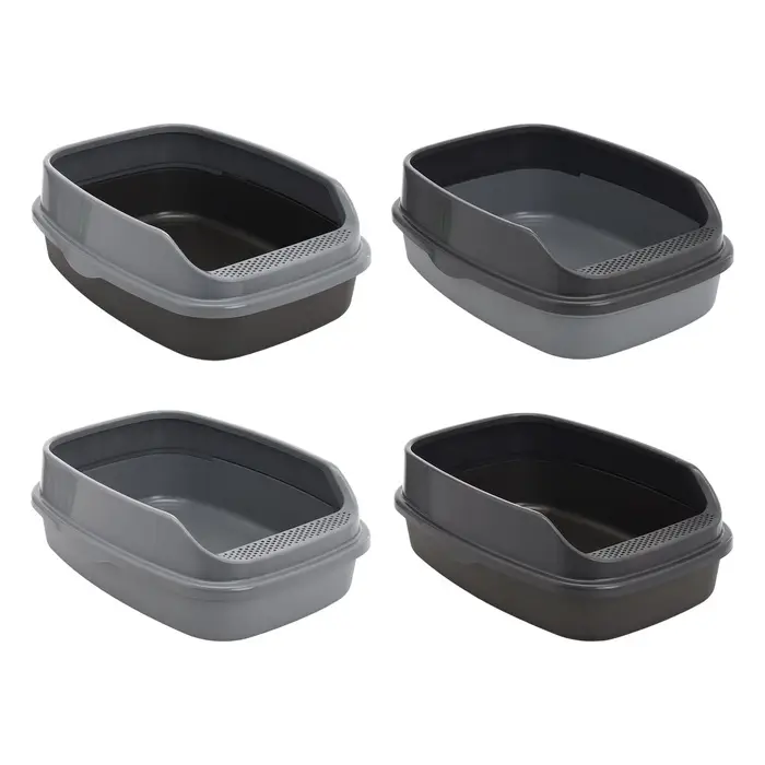 Туалет Айша XL с бортом 64&times;44&times;21 см серый FIX