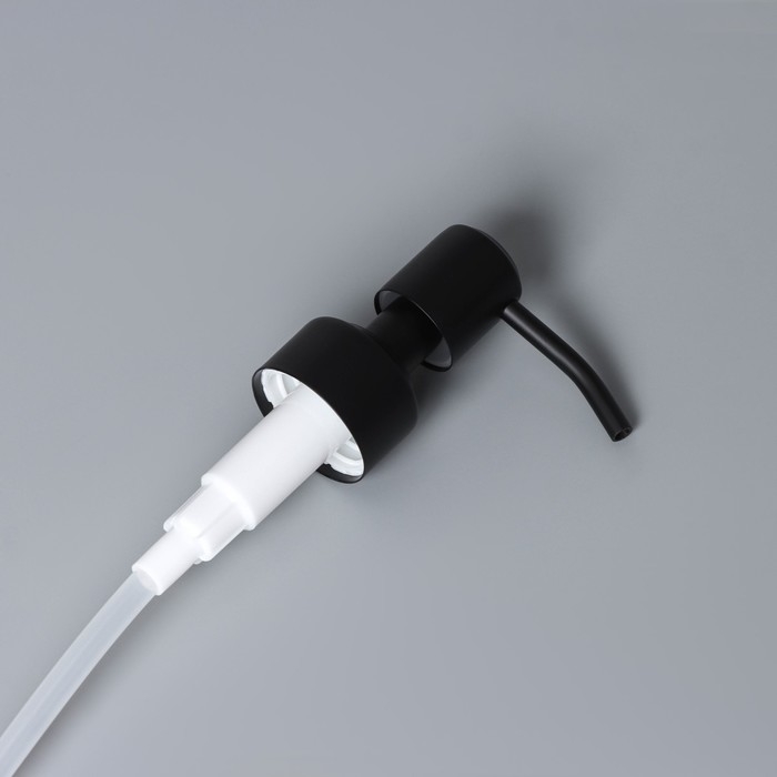 Помпа для дозатора, нержавеющая сталь, диаметр резьбы 28 мм, длина палочки 20 см, цвет чёрный Помпа для дозатора, нержавеющая сталь, диаметр резьбы 28 мм, длина палочки 20 см, цвет чёрный