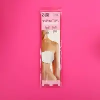 Лямки для бюстгальтера, силиконовые, фурнитура металл, 1 см, 37 см, пара, прозрачные