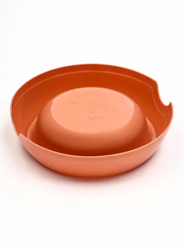 Миска для кошек и собак, 200 мл, 14.5&times;3 см, пластик, кирпичная