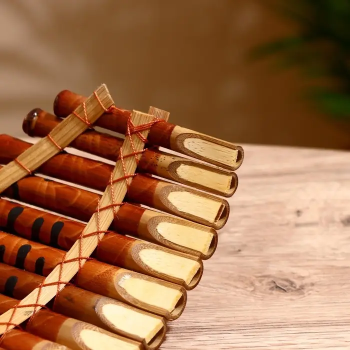 Сувенирный музыкальный инструмент  Сувенирный музыкальный инструмент "Флейта" 30х5х18 см МИКС