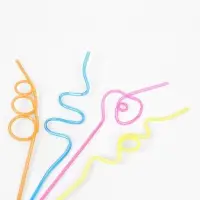 Трубочки для коктейля &laquo;Завитушка&raquo;, набор 4 шт., МИКС