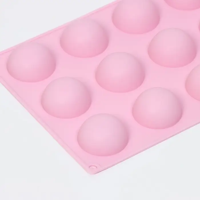 Форма для выпечки Доляна &laquo;Полусферы&raquo;, силикон, 29&times;17 см, 15 ячеек (d=4 см), МИКС