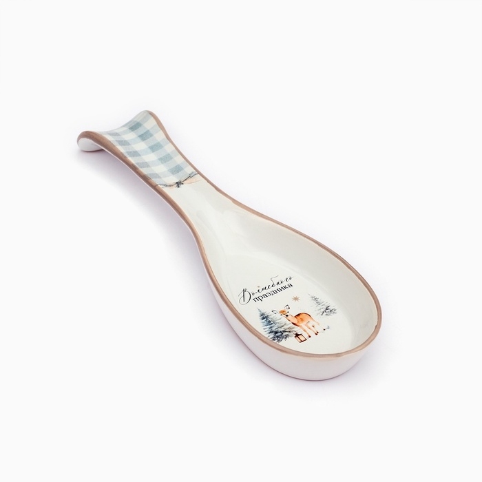 Новый год. Подставка под ложку «Волшебного праздника», 7 х 22,3 см Новый год. Подставка под ложку «Волшебного праздника», 7 х 22,3 см