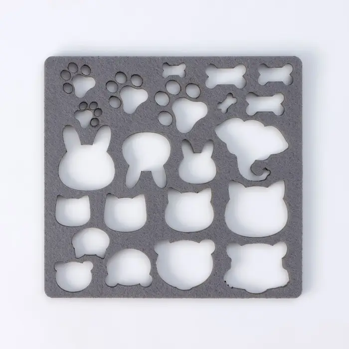 Валяние из шерсти. Набор трафаретов для валяния, 16&times;16 см, 7 шт.