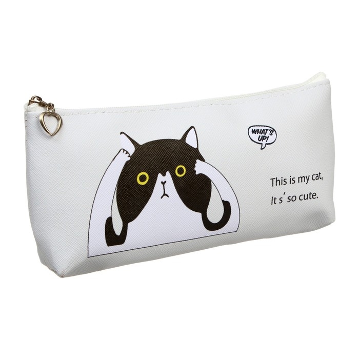 Пенал школьный на молнии Пенал школьный на молнии "Зверушки", МИКС