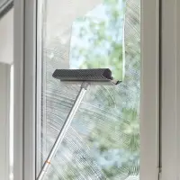 VETTA Окномойка с телескопической ручкой 111см, с резин.держателем, серая, арт.KFC010