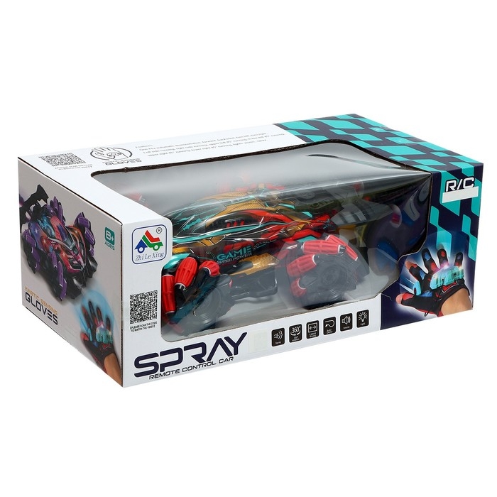 Машина радиоуправляемая «Гоночная», работает от аккумулятора, эффект дыма, световые эффекты, цвет красный Машина радиоуправляемая «Гоночная», работает от аккумулятора, эффект дыма, световые эффекты, цвет красный