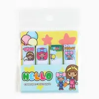 Стикеры закладки 4 шт., по 20 л. &laquo;Hello&raquo;