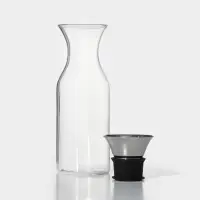 Графин &laquo;Тео&raquo;, 1 л, с крышкой-клапаном, стекло, прозрачный