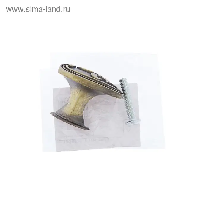 Ручка кнопка РК204, цвет бронза