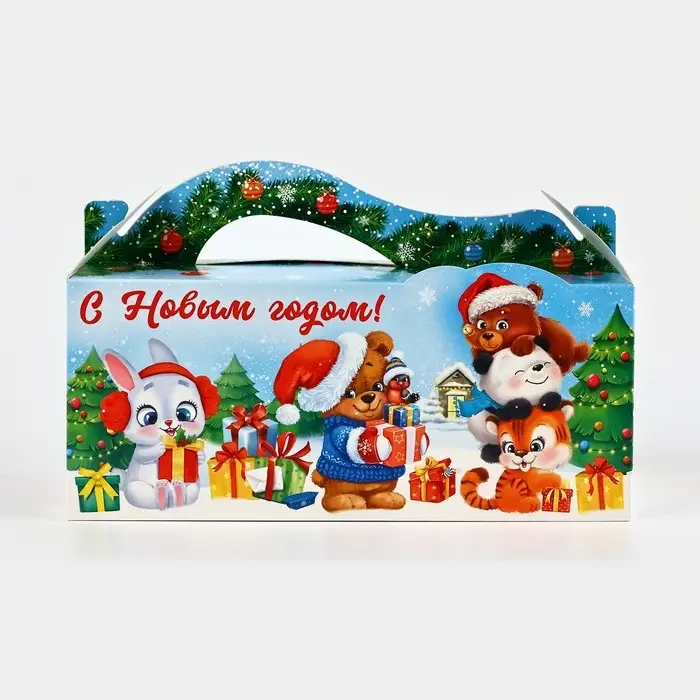 Коробка подарочная новогодняя складная «Детская», 23 х 10 х 10 см Коробка подарочная новогодняя складная «Детская», 23 х 10 х 10 см