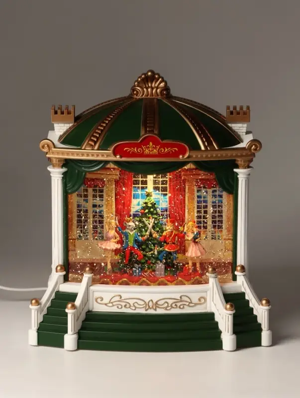Фигурка светодиодная &laquo;Театр&raquo;, новогодняя, 3хААА, музыка, свет, USB, 10.5&times;18.5&times;23 см