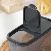 Ёмкость для сыпучих продуктов IDEA &laquo;Бест&raquo;, 1.5 л, 9.5&times;19&times;14 см, пластик, серая