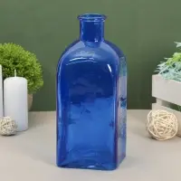 Ваза для цветов &laquo;Цитадель Штоф&raquo;, 1.1 л, d=2.5 см, h=22 см, стекло, синяя