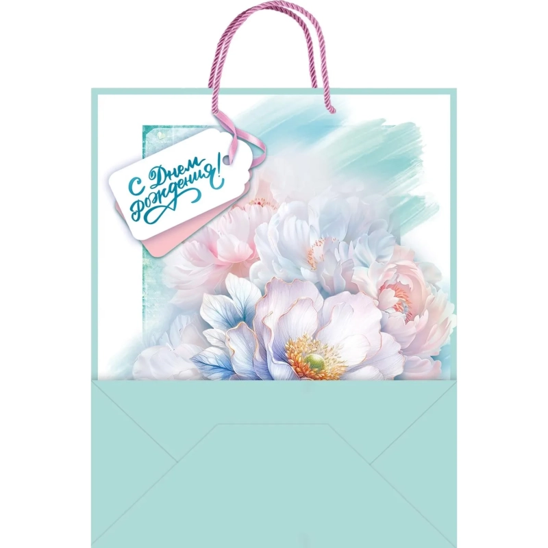 Пакет подарочный(L)  С Днём рождения!, 10000515