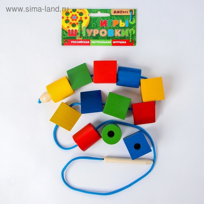 Шнуровка «Разноцветные геометрические фигуры», 12 шт. Шнуровка «Разноцветные геометрические фигуры», 12 шт.