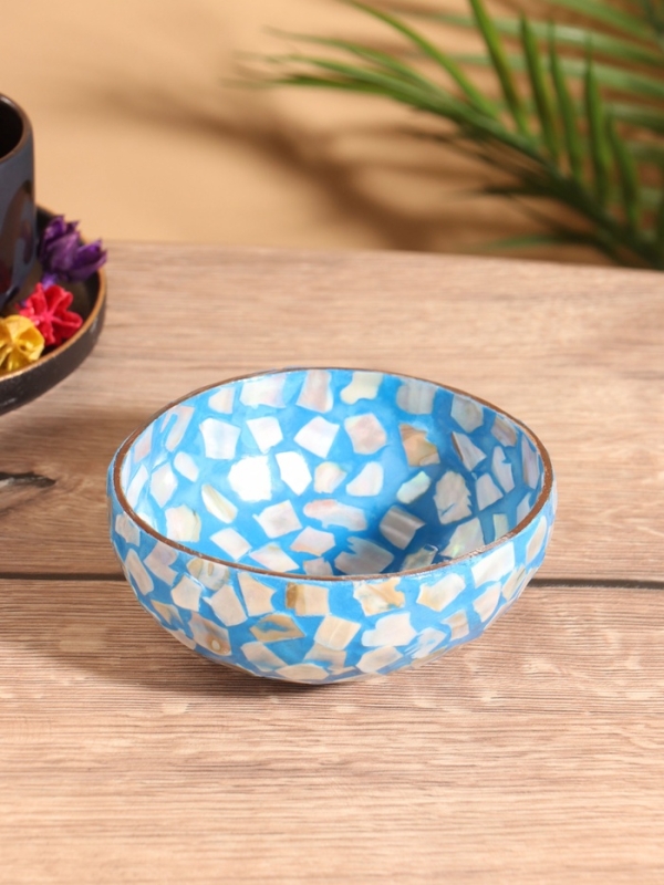 Чаша Чаша "Мозаика" 14х14х6 см, кокос +/- 1 см
