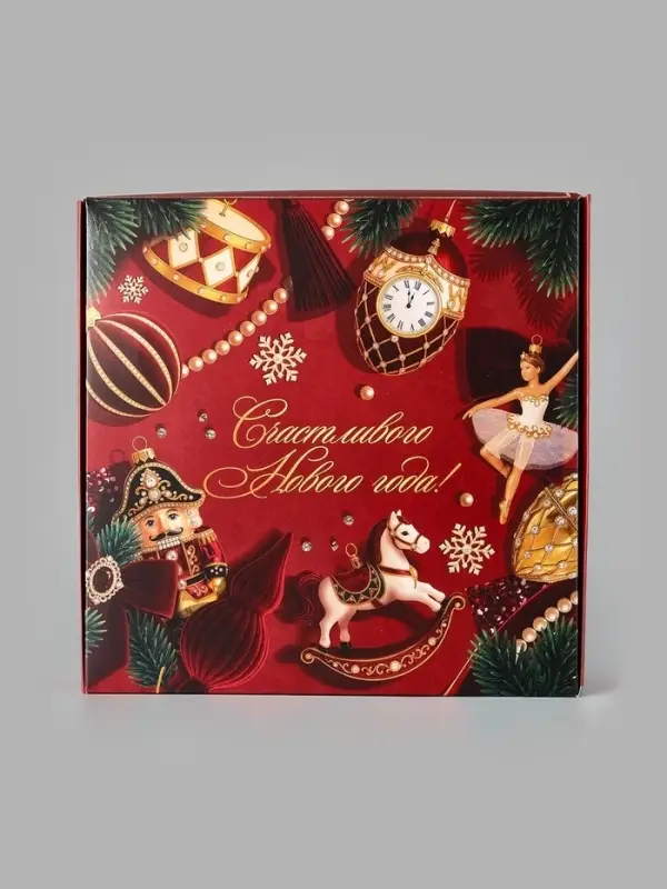 Коробка подарочная складная &laquo;Роскошный Новый год&raquo;, 26&times;26&times;8 см