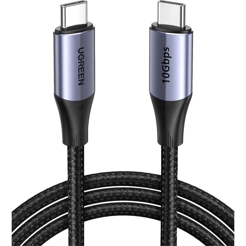 Кабель UGREEN для зарядки и передачи данных USB C 3.1 Gen 2 5A, 1 м (80150)