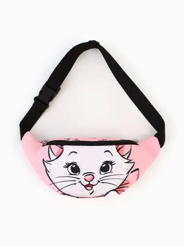 Сумка поясная детская для девочки &laquo;Кошечка Мари&raquo;, 25&times;6&times;13 см