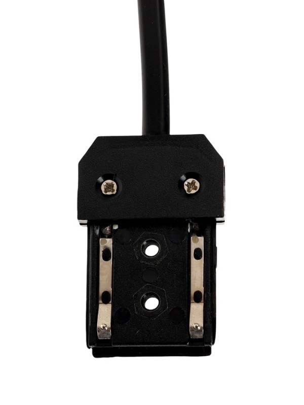 Коннектор питания прямой для шинопровода, серия "Flat", черный