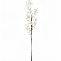 Ветка декоративная &laquo;Снежные грёзы&raquo; блеск, 65&times;10 см, белая
