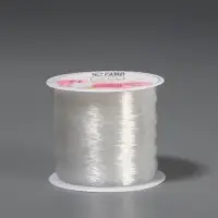 Нить для плетения, эластичная, 100&plusmn;1 м, d=0.4 мм, прозрачная