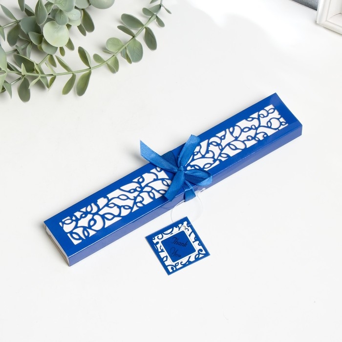 Веер бамбук, текстиль h=21 см изгиб, с кистью  Веер бамбук, текстиль h=21 см изгиб, с кистью "Цветы" в коробке, бело-синий