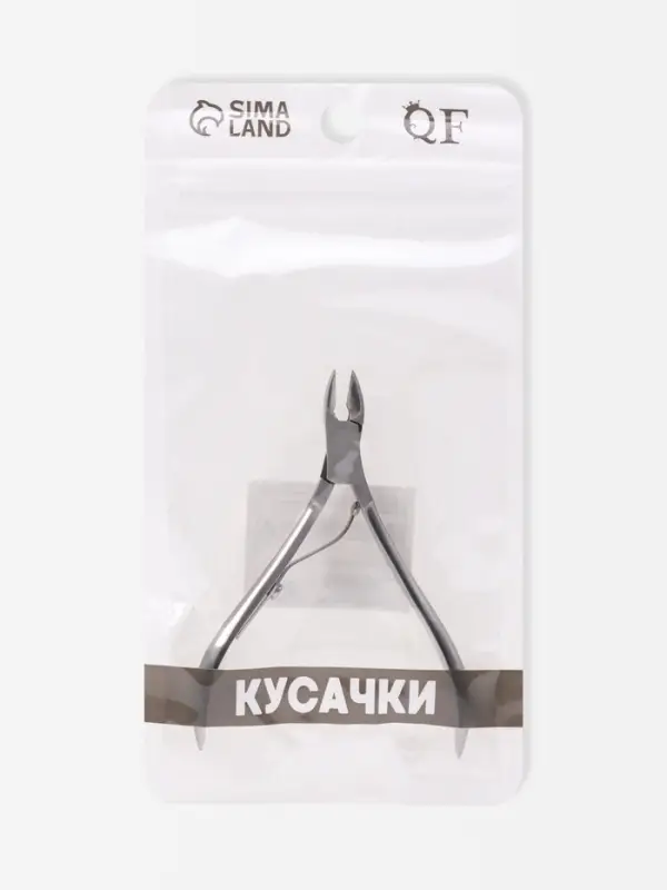 Кусачки маникюрные для кутикулы, 9.5 см, длина лезвия-10 мм, в чехле