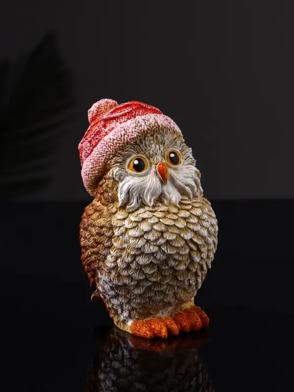 Фигура "Сова в шапочке" 11х6х7 см