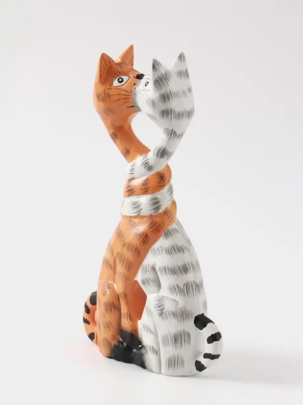 Сувенир &laquo;Целующиеся коты&raquo;, 19&times;4&times;11 см, дерево