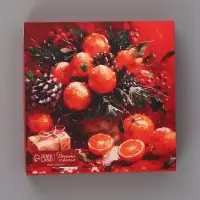 Коробка подарочная под 9 конфет &laquo;Новогодняя&raquo;, 14.5&times;14.5&times;3.5 см
