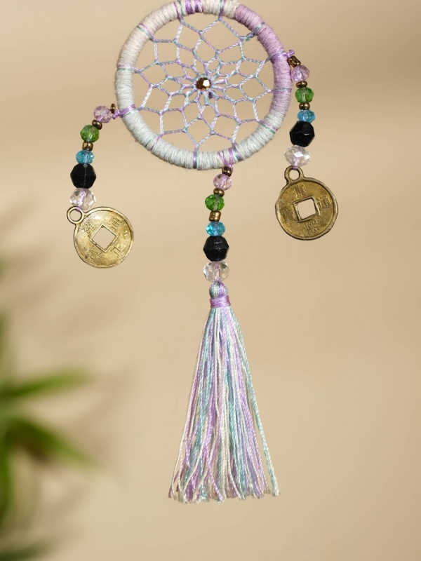 Брелок Брелок "Ловец снов" 4х15 см. разноцветный