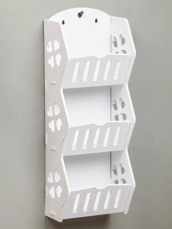 Полка для ванной комнаты, 45&times;11&times;17 см, цвет белый