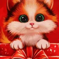 Пакет подарочный &laquo;Котёнок&raquo;, мягкий пластик, 23&times;27 см, 150 мкм
